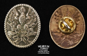 1. Nazwa własna: odznaka upamiętniająca powstanie sejneńskie
2. Charakterystyka przedmiotu: owalna metalowa odznaka z karbowanym obwodem, w który wpisany jest orzeł na tle skrzyżowanego karabinu i szabli.  Poniżej wstęgi z nazwami miejscowości: Sejny i Berżniki oraz napis: „AD 2001”
3. Czas powstania: 2001 r.
4. Hasła przedmiotowe: odznaczenia
5. Miejsce przechowywania/właściciel: Waldemar Bocheński